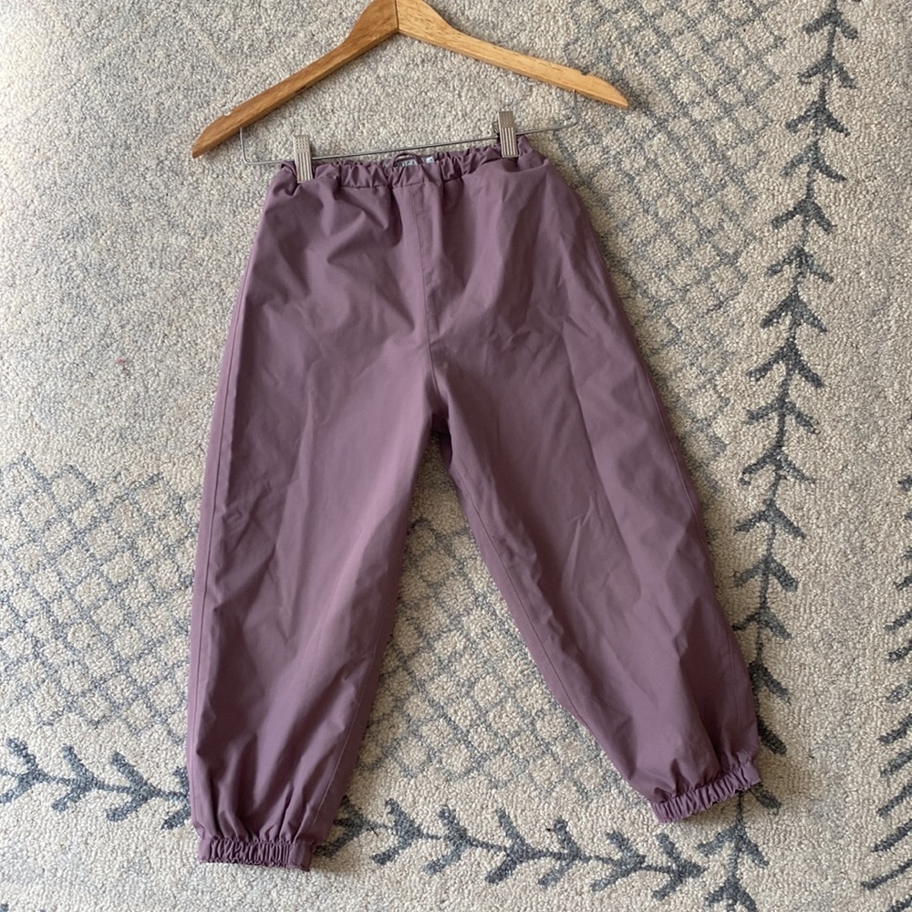 Purple Girls Rain Pants - size 6